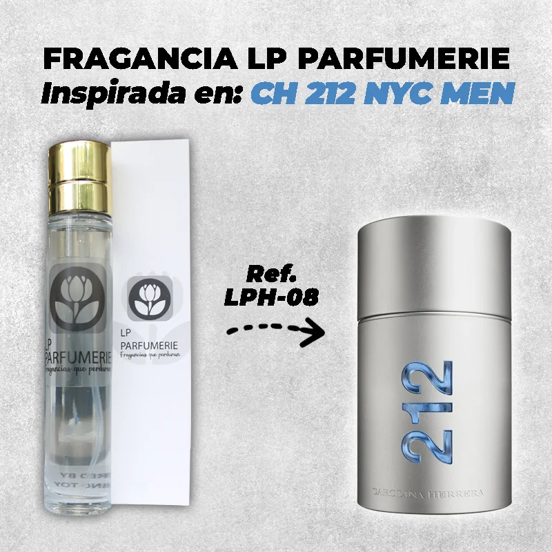 Fragancia LP PARFUMERIE Inspirada en 212 NYC MEN Carolina Herrera