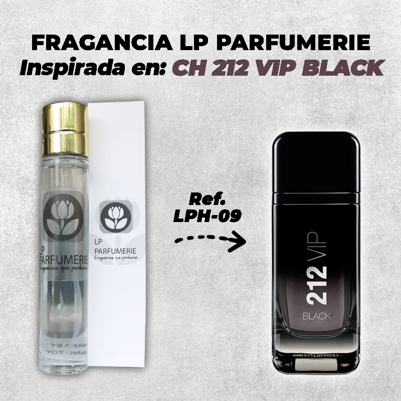 Fragancia LP PARFUMERIE Inspirada en 212 VIP BLACK Carolina Herrera