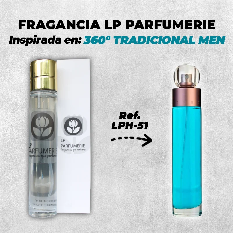 Fragancia LP PARFUMERIE Inspirada en Perry Ellis 360° Tradicional Men