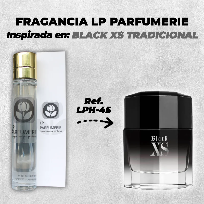 Fragancia LP PARFUMERIE Inspirada en BLACK XS TRADICIONAL MEN Paco Rabanne