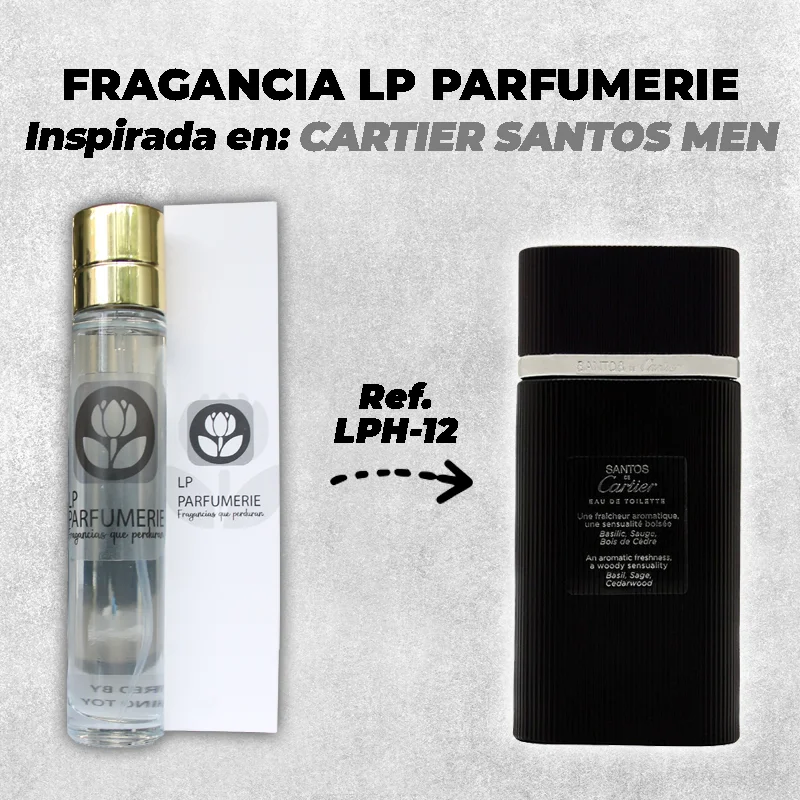 Fragancia LP PARFUMERIE Inspirada en Cartier Santos Men