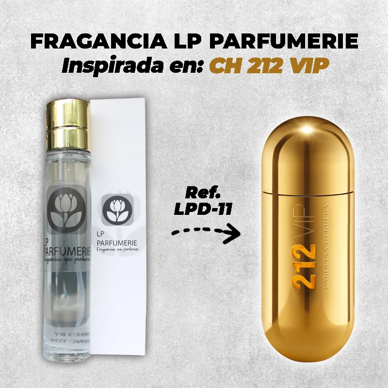 Fragancia LP PARFUMERIE Inspirada en 212 VIP Carolina Herrera