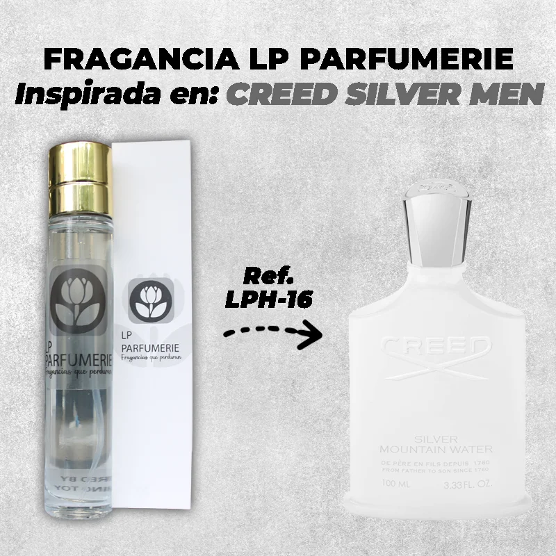Fragancia LP PARFUMERIE Inspirada en Creed Silver Men