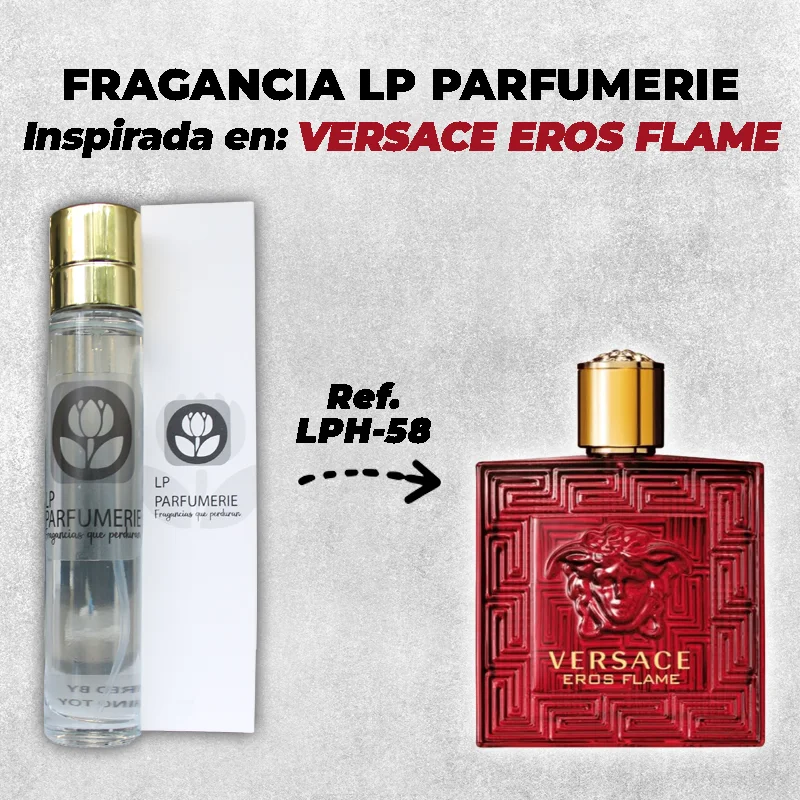 Fragancia LP PARFUMERIE Inspirada en Versace Eros Flame Men