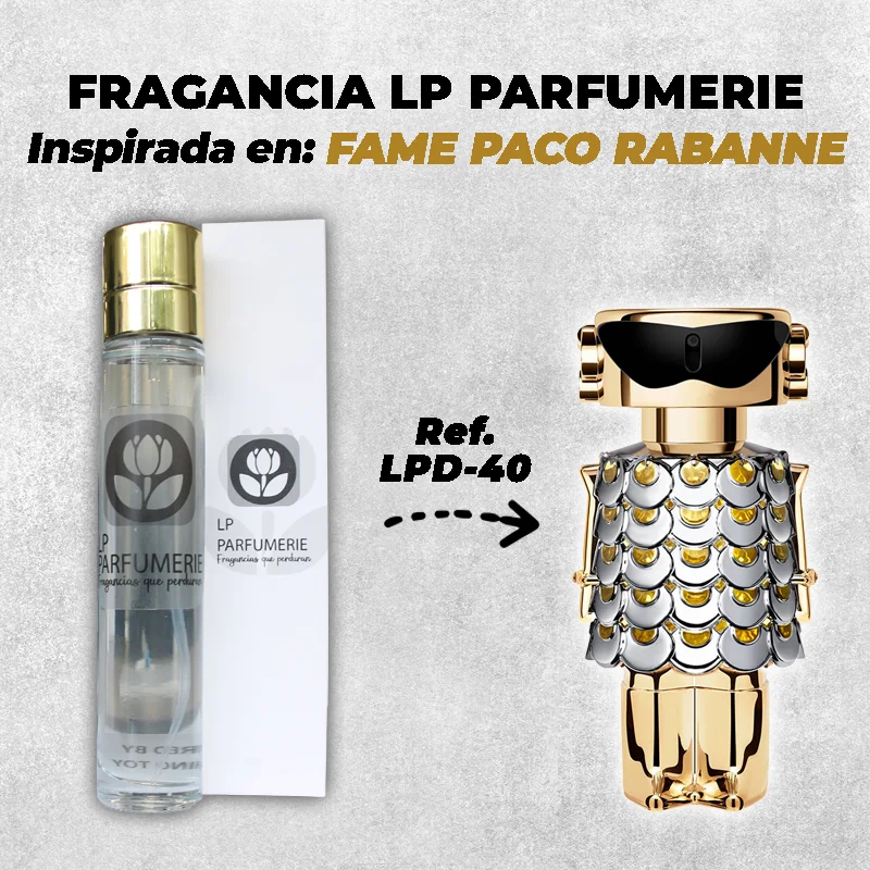 Fragancia LP PARFUMERIE Inspirada en Fame Paco Rabanne