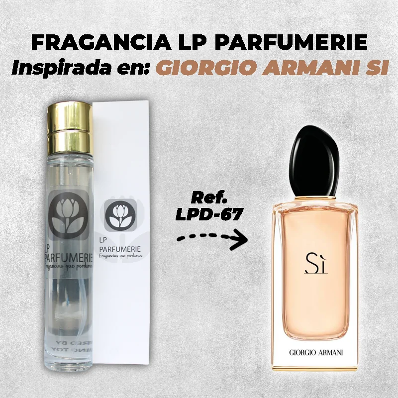 Fragancia LP PARFUMERIE Inspirada en Si Giorgio Armani