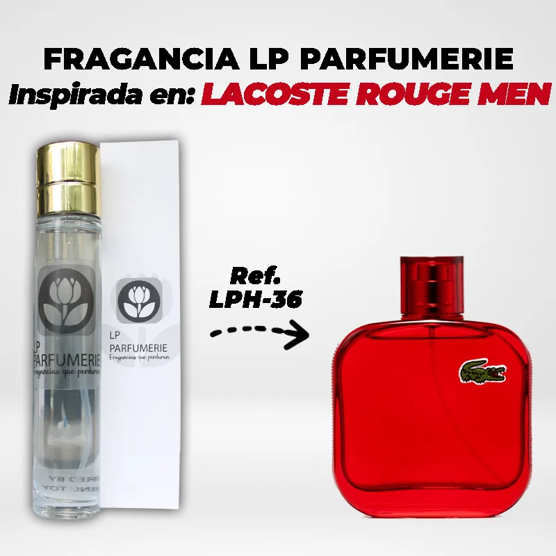 Fragancia LP PARFUMERIE Inspirada en Lacoste Rouge Men