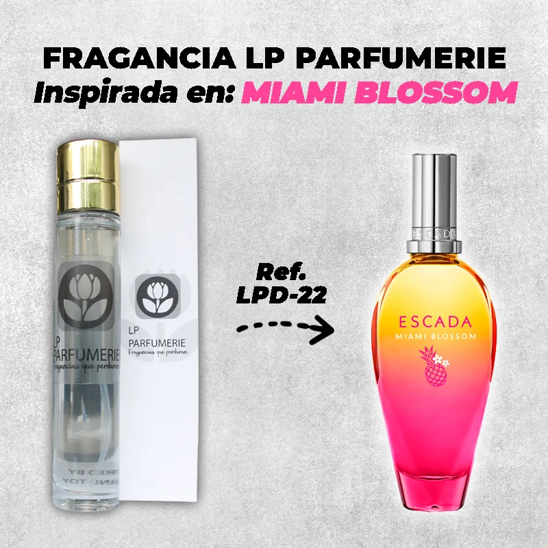 Fragancia LP PARFUMERIE Inspirada en Miami Blossom Escada