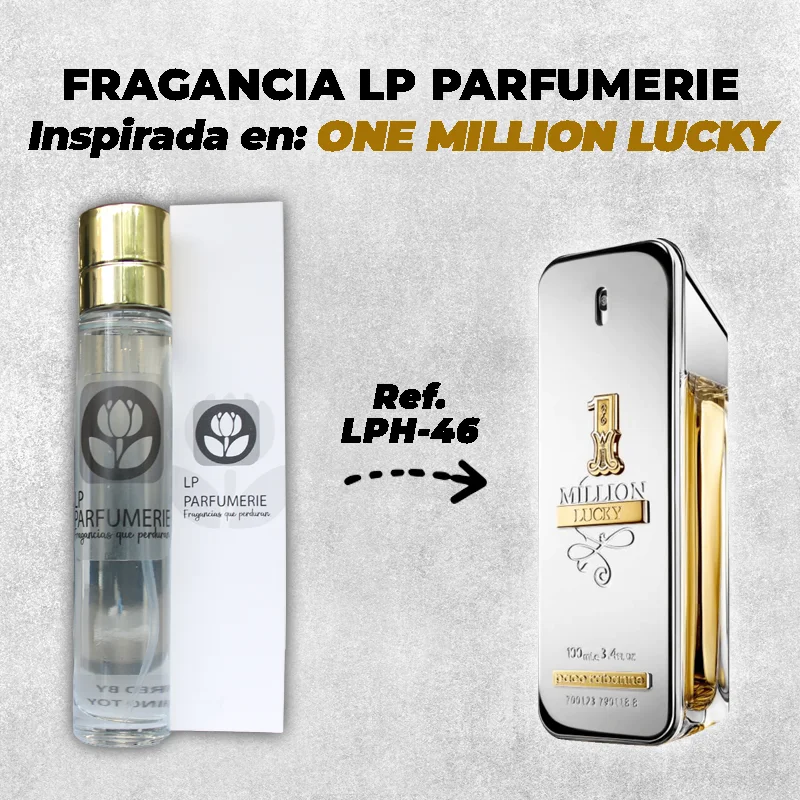 Fragancia LP PARFUMERIE Inspirada en One Million Lucky Men Paco Rabanne
