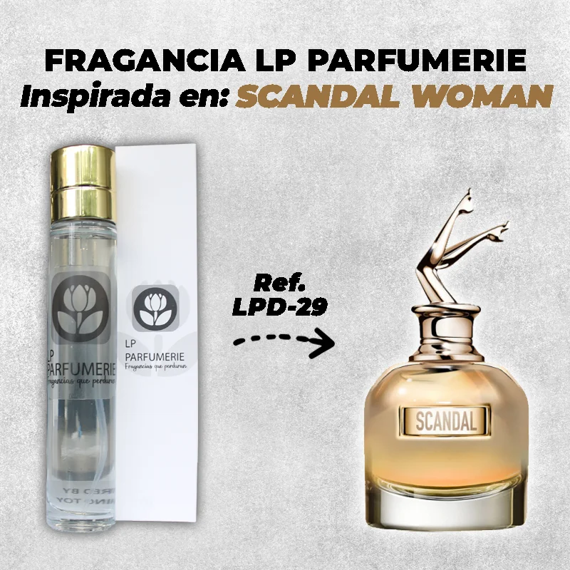 Fragancia LP PARFUMERIE Inspirada en Scandal Woman Jean Paul Gaultier