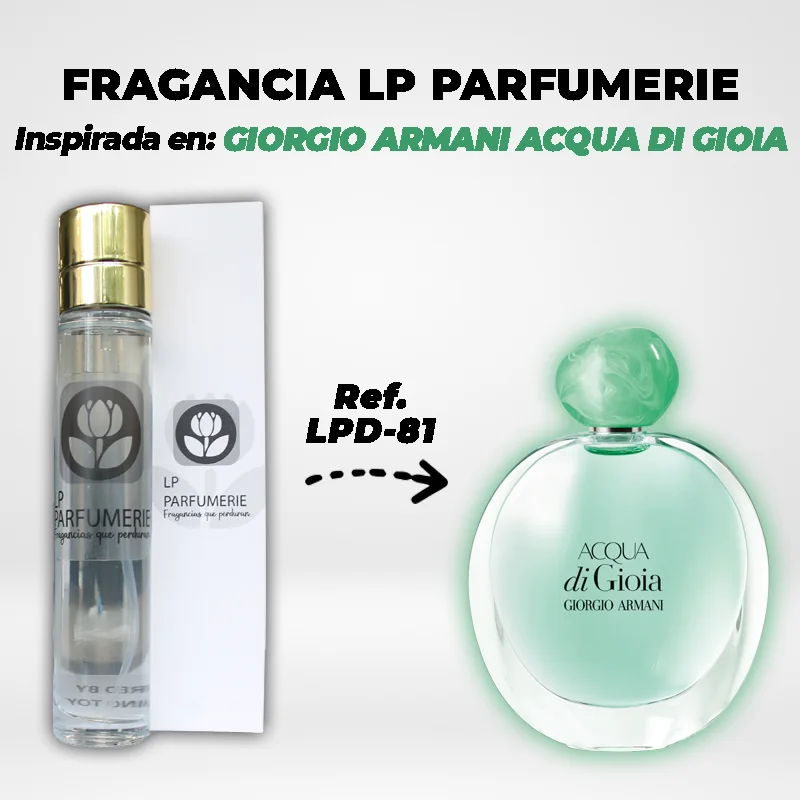 Fragancia LP PARFUMERIE Inspirada en GIORGIO ARMANI ACQUA DI GIOGIA