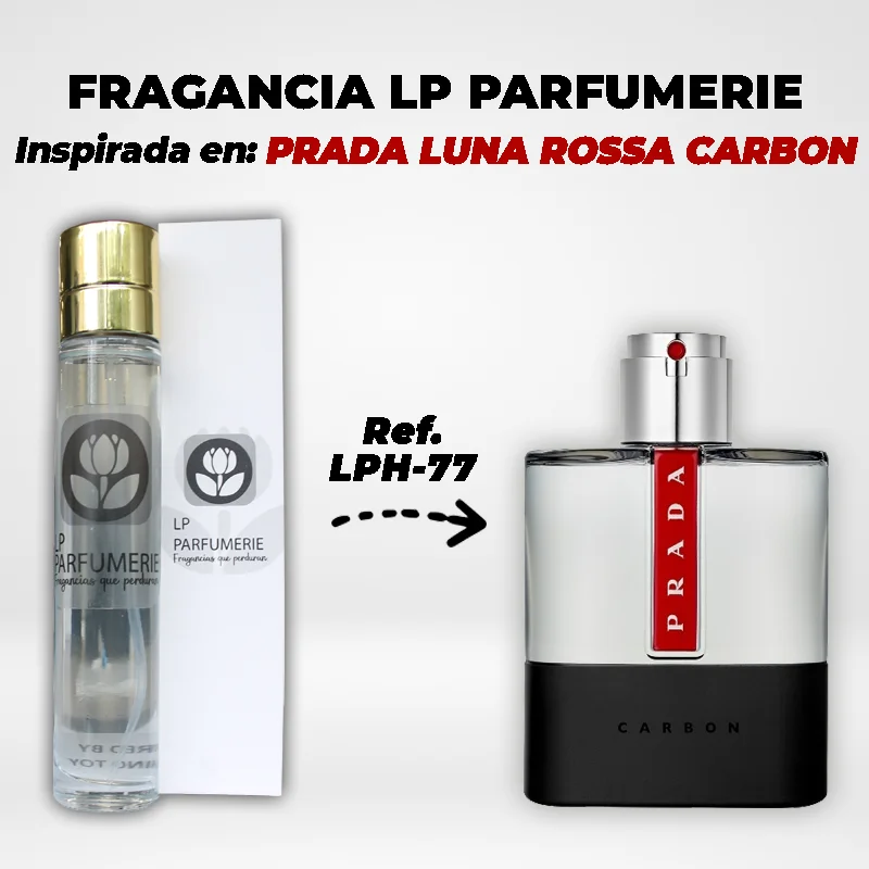 Fragancia LP PARFUMERIE Inspirada en PRADA LUNA ROSSA CARBON