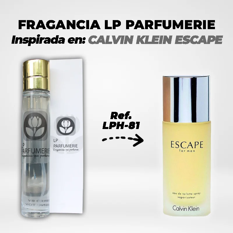 Fragancia LP PARFUMERIE Inspirada en CALVIN KLEIN ESCAPE MEN