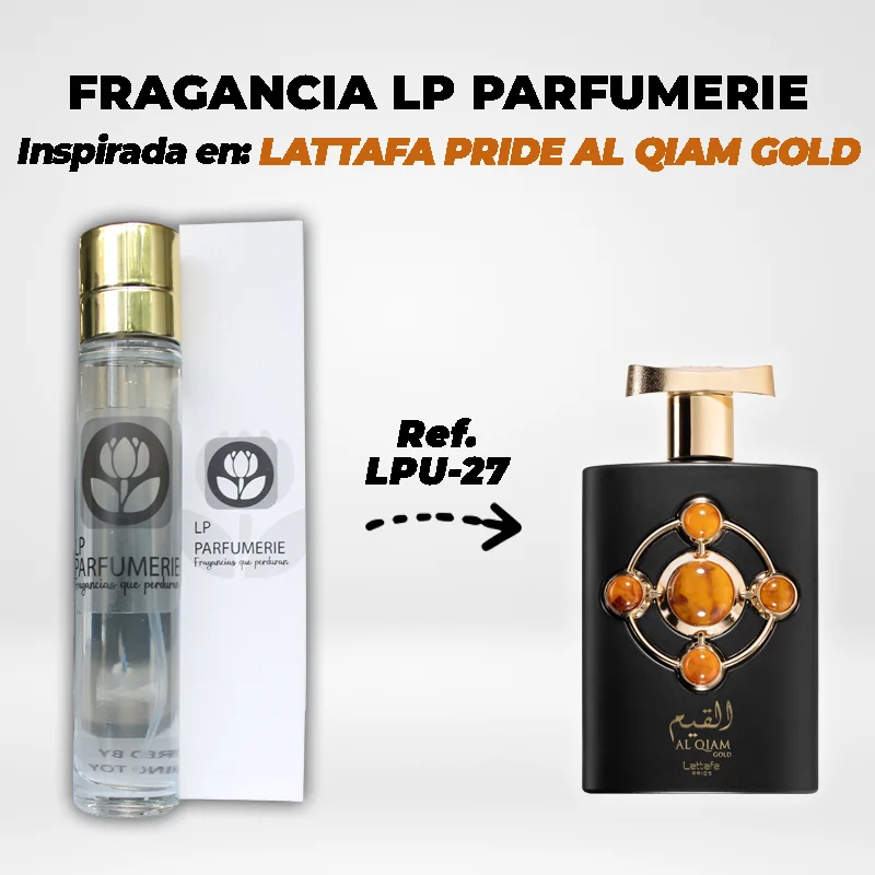 Fragancia LP PARFUMERIE Inspirada en LATTAFA PRIDE AL QIAM GOLD