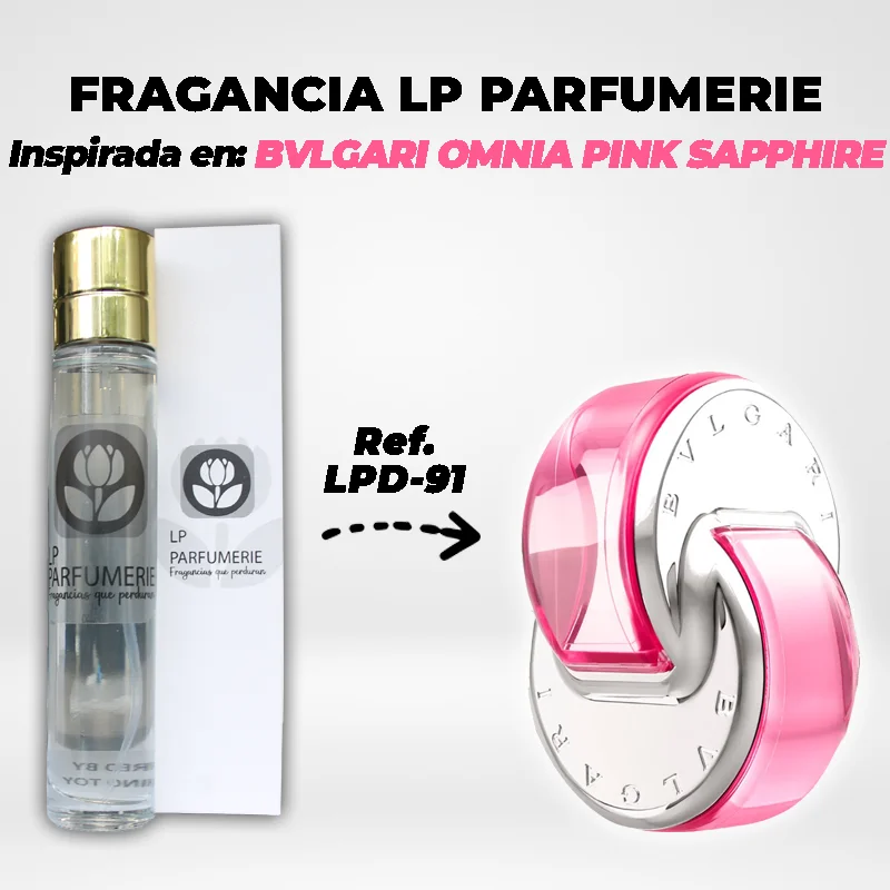 Fragancia LP PARFUMERIE Inspirada en BVLGARI OMNIA PINK SAPPHIRE