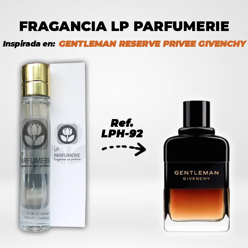 Fragancia LP PARFUMERIE Inspirada en GENTLEMAN RESERVE PRIVEE GIVENCHY