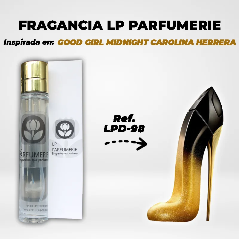 Fragancia LP PARFUMERIE Inspirada en GOOD GIRL MIDNIGHT CAROLINA HERRERA