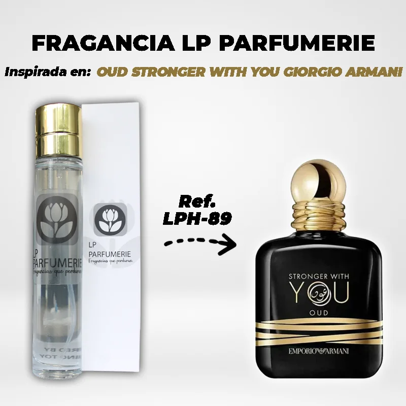 Fragancia LP PARFUMERIE Inspirada en OUD STRONGER WITH YOU GIORGIO ARMANI