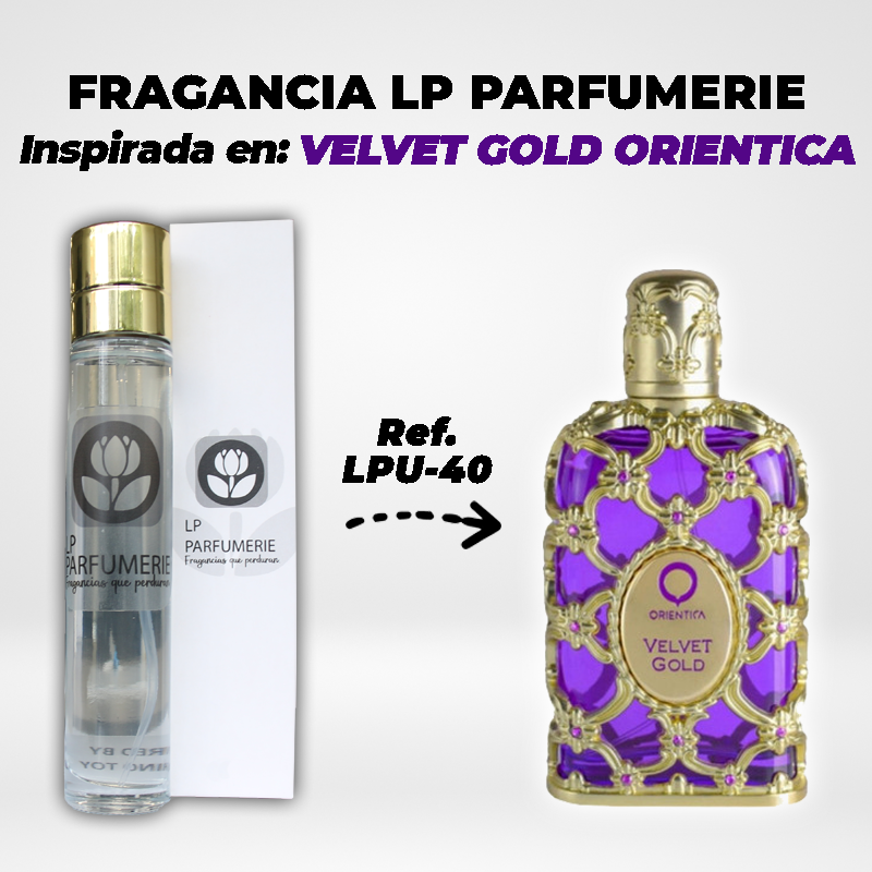 Fragancia LP PARFUMERIE Inspirada en VELVET GOLD ORIENTICA