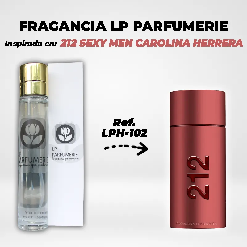 Fragancia LP PARFUMERIE Inspirada en 212 SEXY MEN CAROLINA HERRERA