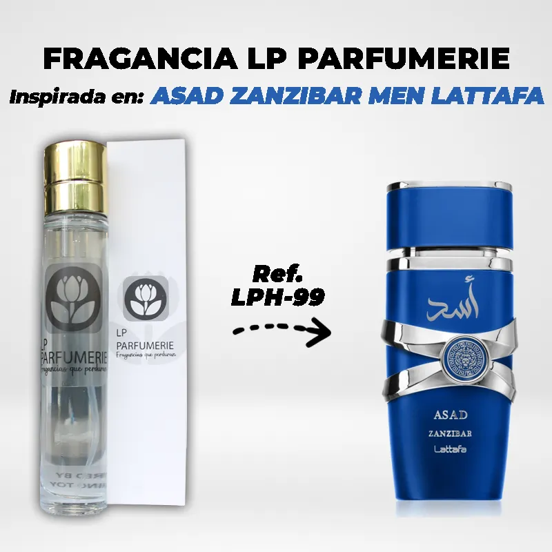 Fragancia LP PARFUMERIE Inspirada ASAD ZANZIBAR MEN LATTAFA