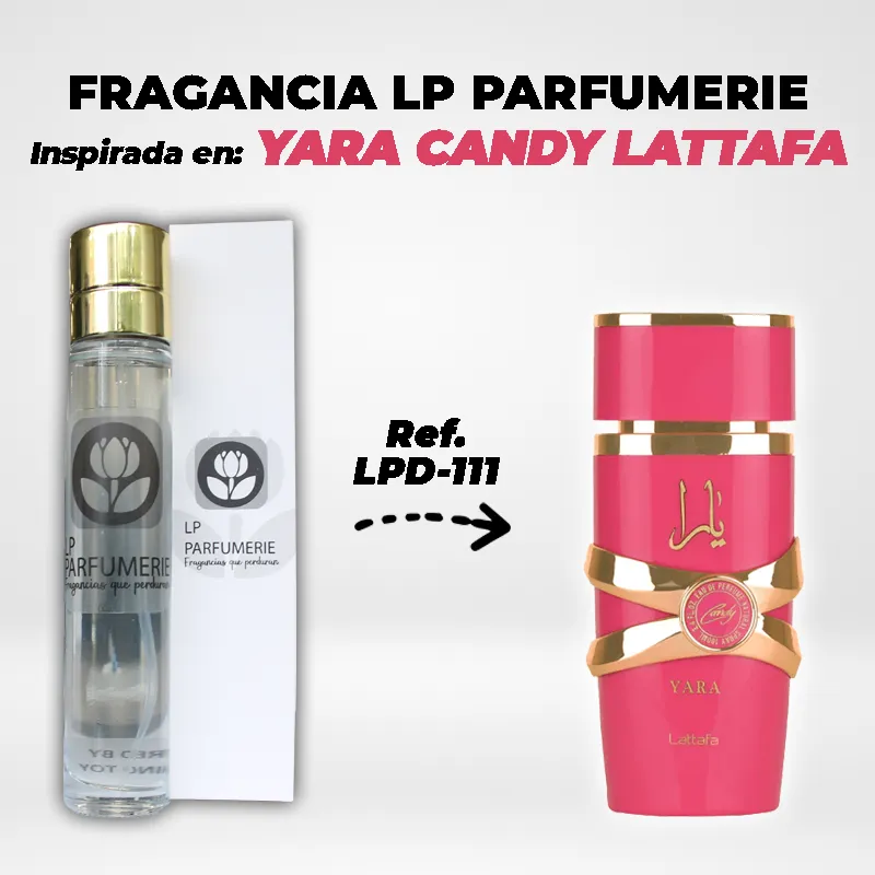 Fragancia LP PARFUMERIE Inspirada en YARA CANDY LATTAFA