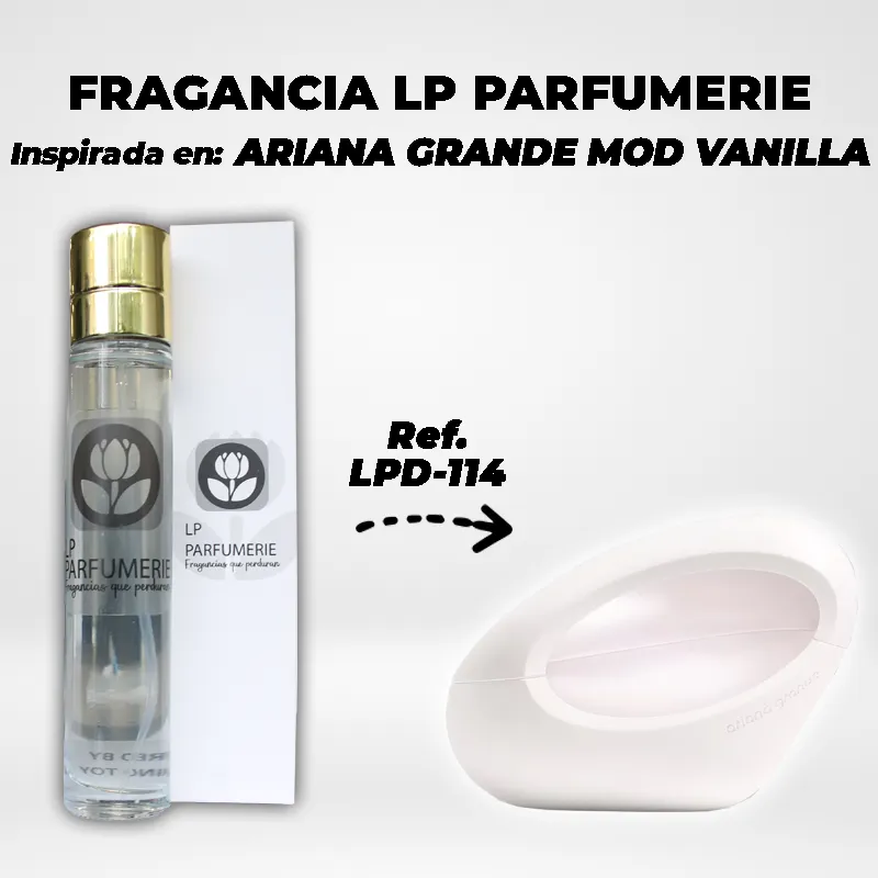 Fragancia LP PARFUMERIE Inspirada en ARIANA GRANDE MOD VANILLA