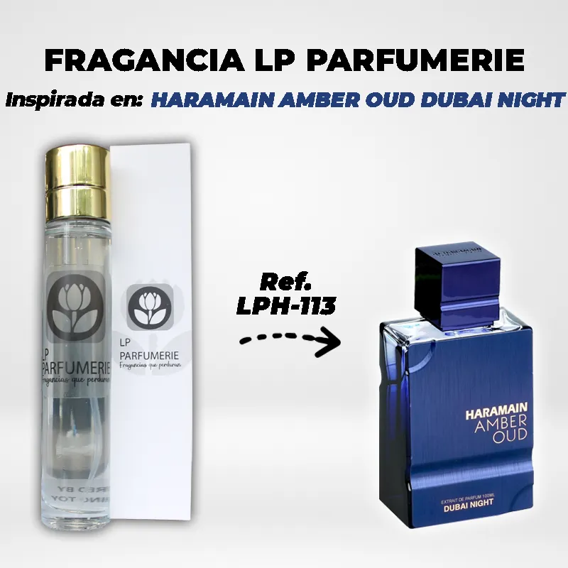 Fragancia LP PARFUMERIE Inspirada en HARAMAIN AMBER OUD DUBAI NIGHT MEN