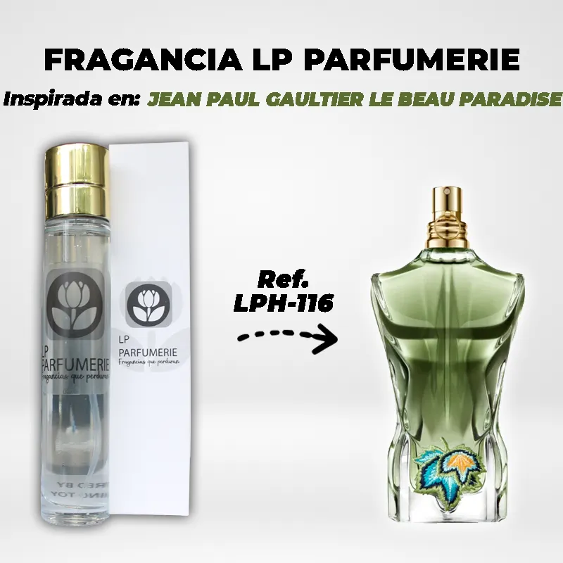 Fragancia LP PARFUMERIE Inspirada en JEAN PAUL GAULTIER LE BEAU PARADISE GARDEN
