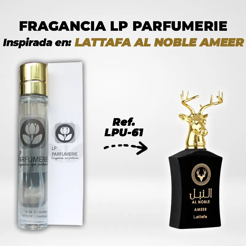 Fragancia LP PARFUMERIE Inspirada en LATTAFA AL NOBLE AMEER