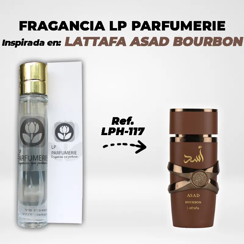 Fragancia LP PARFUMERIE Inspirada en LATTAFA ASAD BOURBON MEN