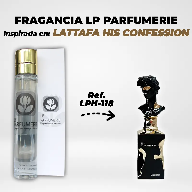 Fragancia LP PARFUMERIE Inspirada en LATTAFA HIS CONFESSION MEN