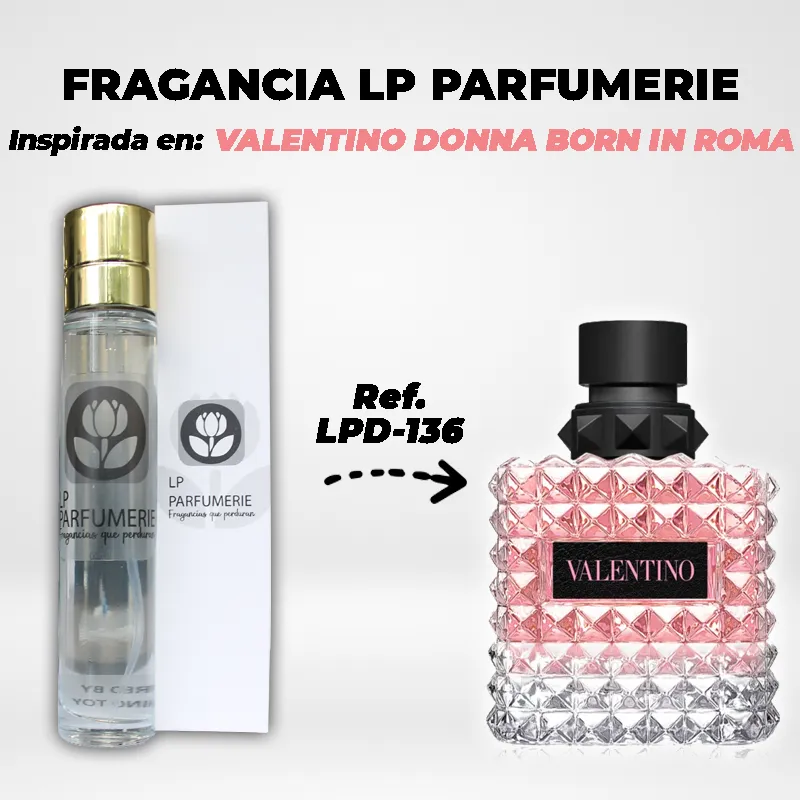 Fragancia LP PARFUMERIE Inspirada en VALENTINO DONNA BORN IN ROMA