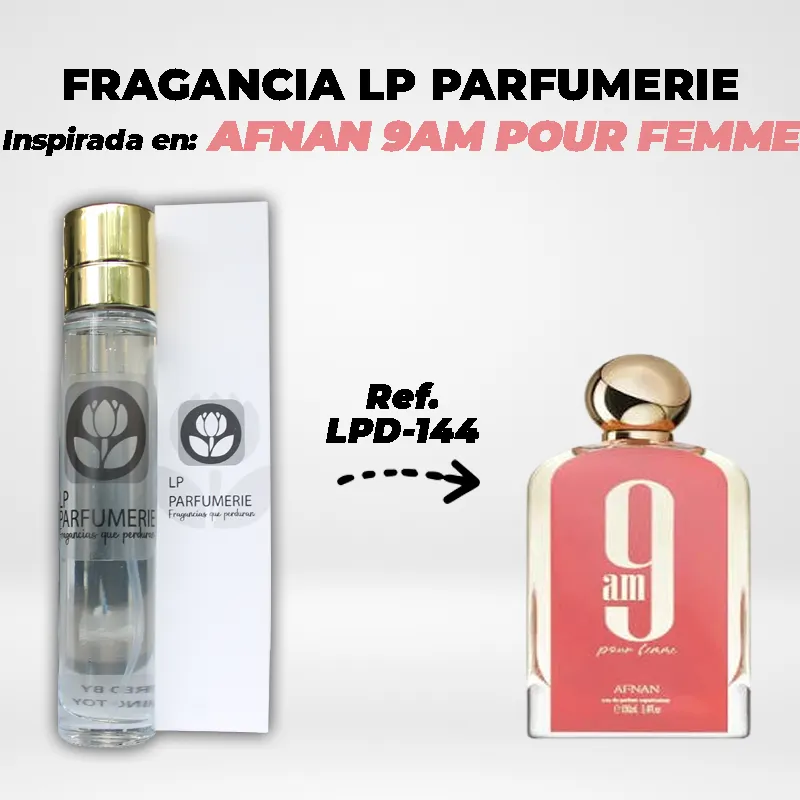 Fragancia LP PARFUMERIE Inspirada en AFNAN 9AM POUR FEMME