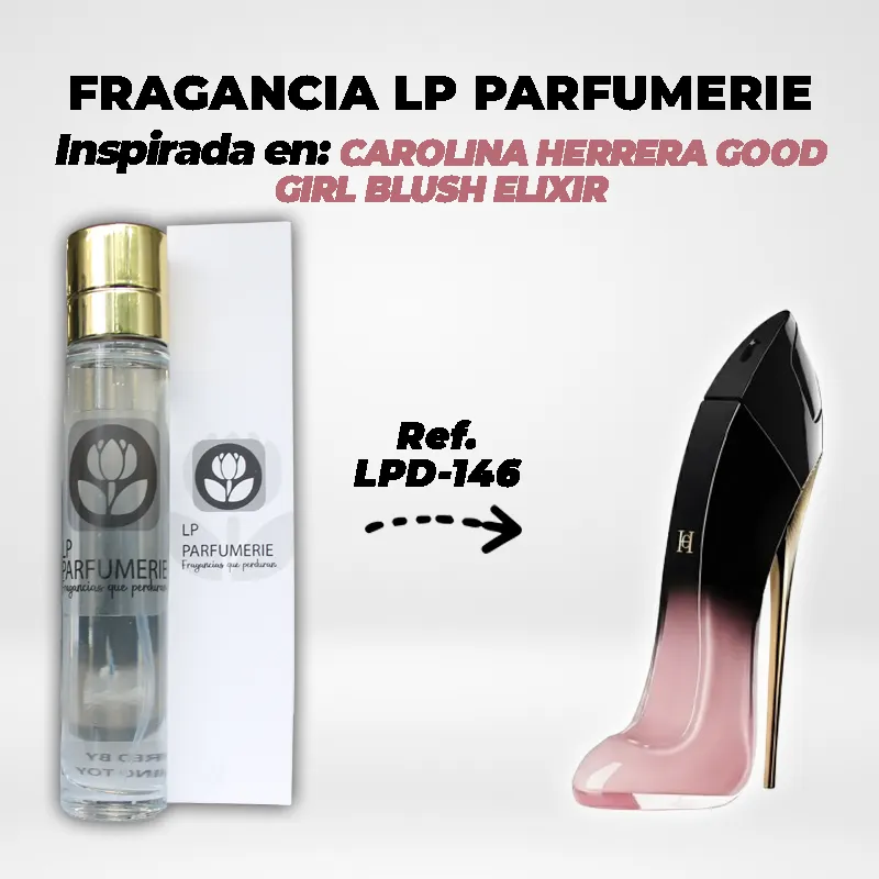 Fragancia LP PARFUMERIE Inspirada en CAROLINA HERRERA GOOD GIRL BLUSH ELIXIR