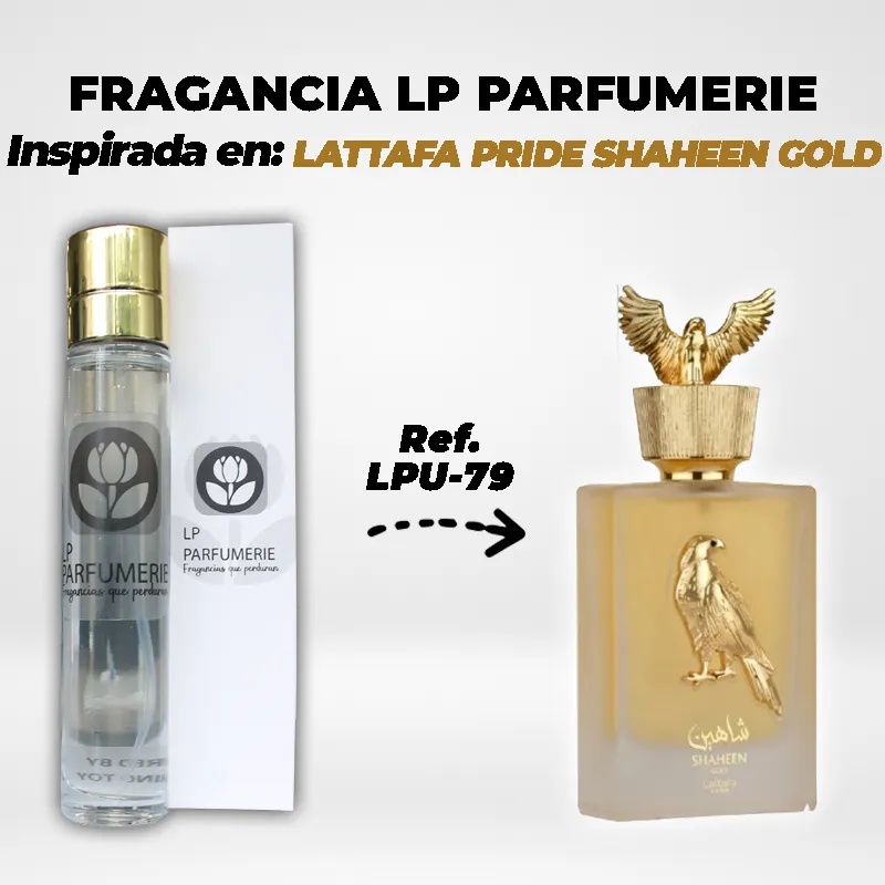 Fragancia LP PARFUMERIE Inspirada en LATTAFA PRIDE SHAHEEN GOLD