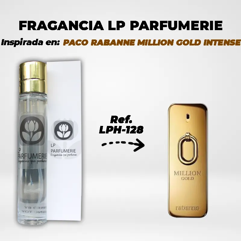 Fragancia LP PARFUMERIE Inspirada en PACO RABANNE ONE MILLION GOLD INTENSE