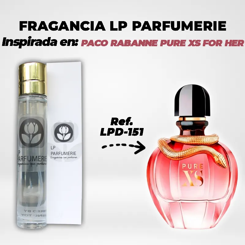 Fragancia LP PARFUMERIE Inspirada en PACO RABANNE PURE XS FOR HER