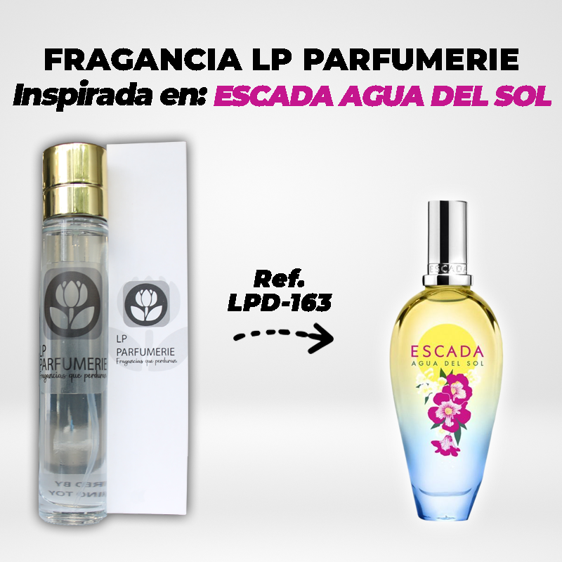 Fragancia LP PARFUMERIE inspirada en ESCADA AGUA DEL SOL