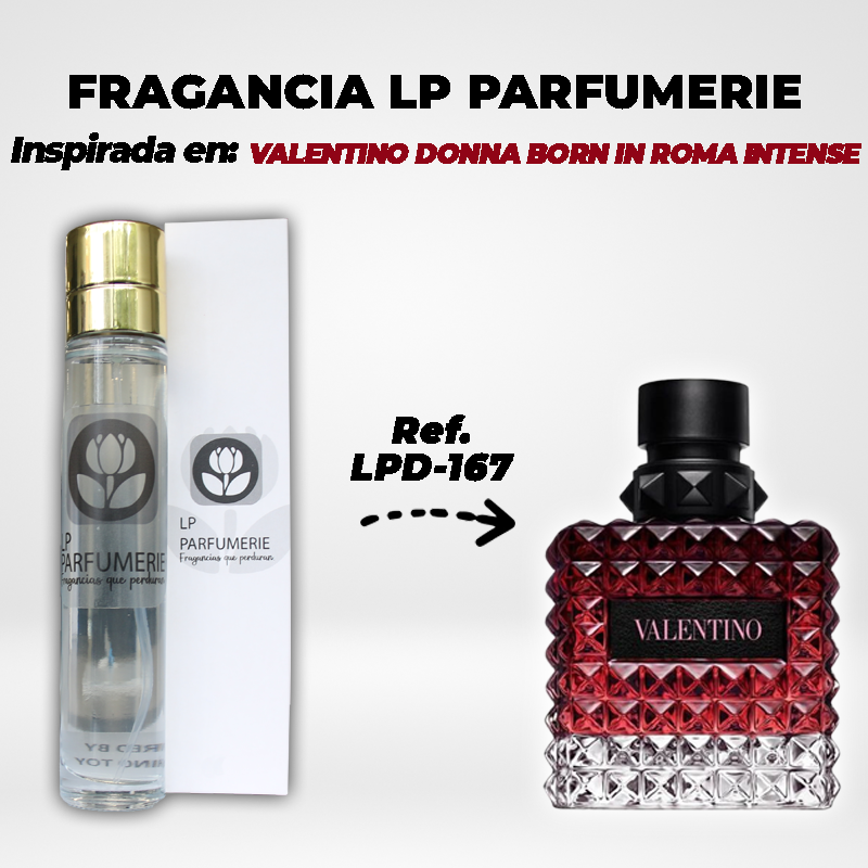 Fragancia LP PARFUMERIE inspirada en VALENTINO DONNA BORN IN ROMA INTENSE